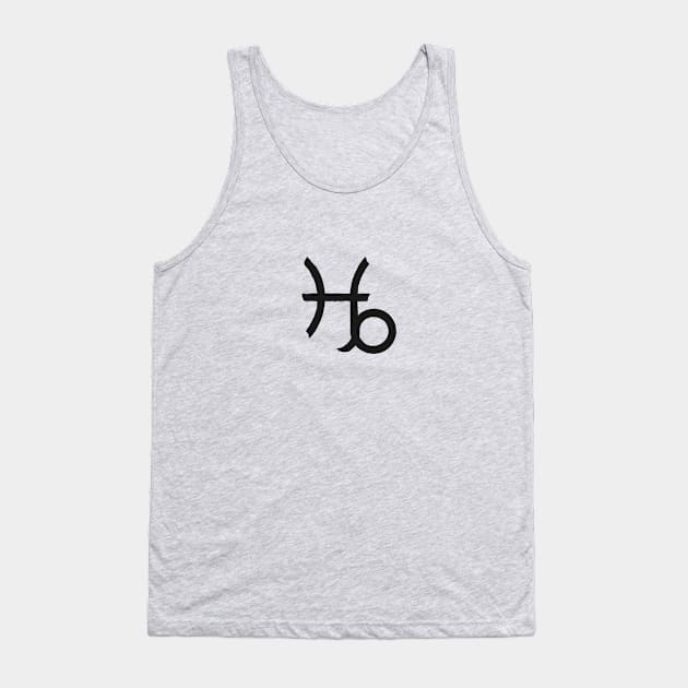 Pisces and Capricorn Double Zodiac Horoscope Signs Tank Top by Zodiafy